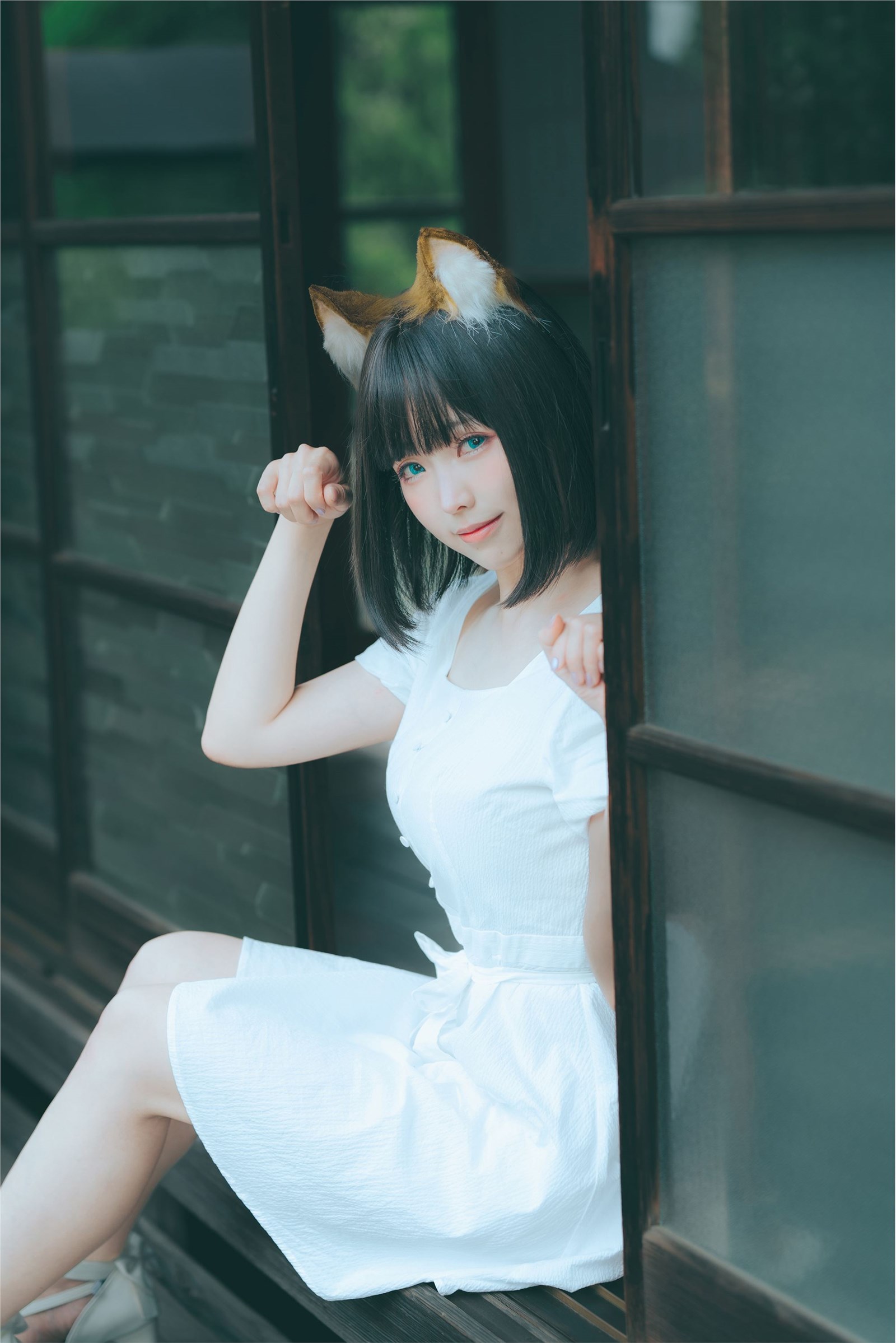 ElyEE Vol.117 2023 July B-Dongitsune~White dress fox girl in white dress(58)